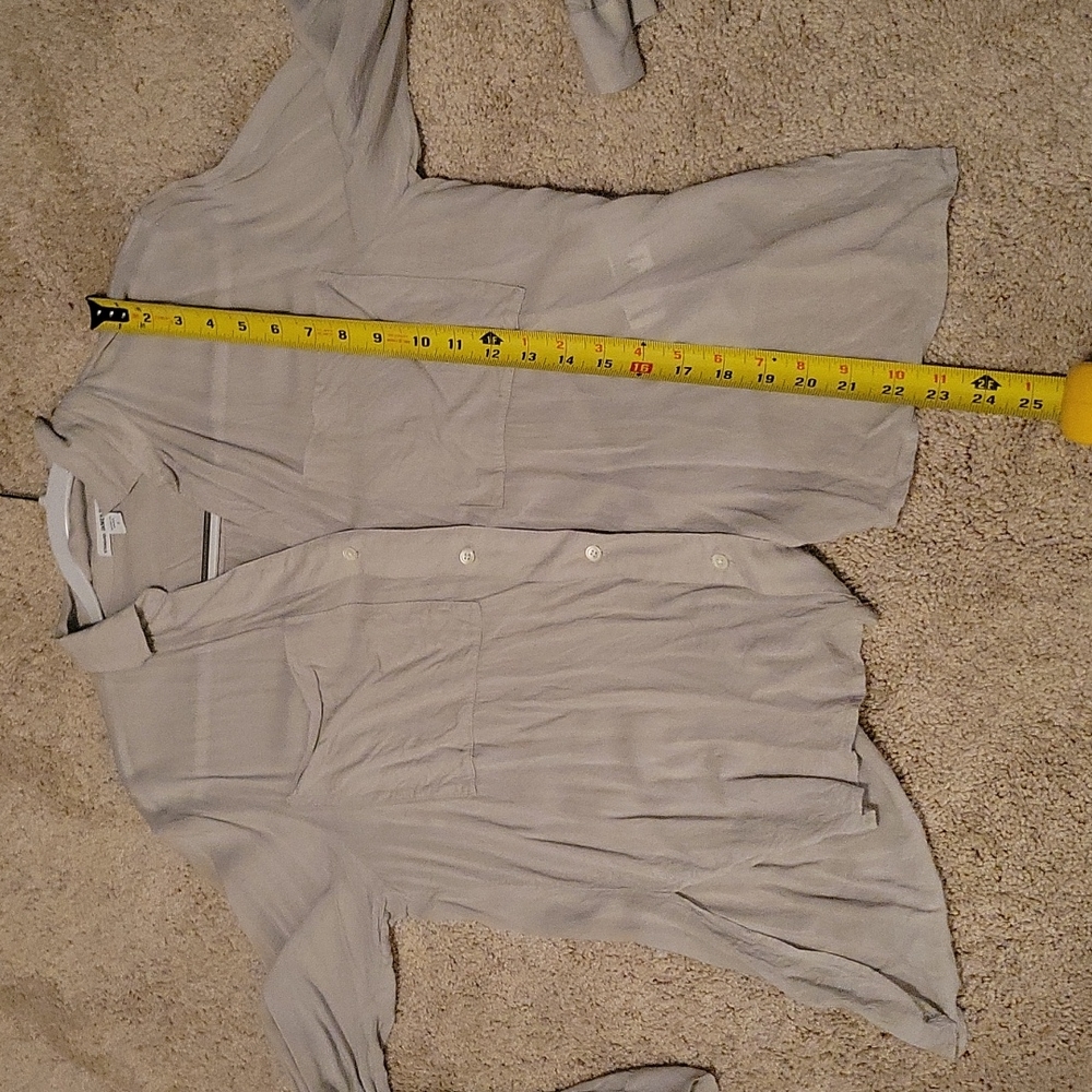 Standard James Perse Collared Button Up Blouse Lo… - image 8